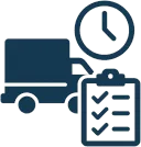 Disponibilidad y tiempos de entrega eficientes icon