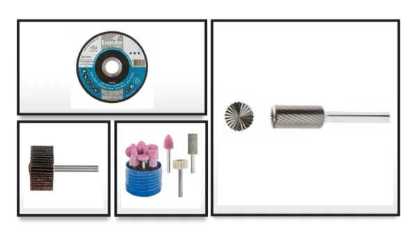 Limas Rotativas, Puntas Montadas, Ruedas Flap, Discos de Corte, Discos de Desbaste, Discos Laminados, Abrasivos Flexibles