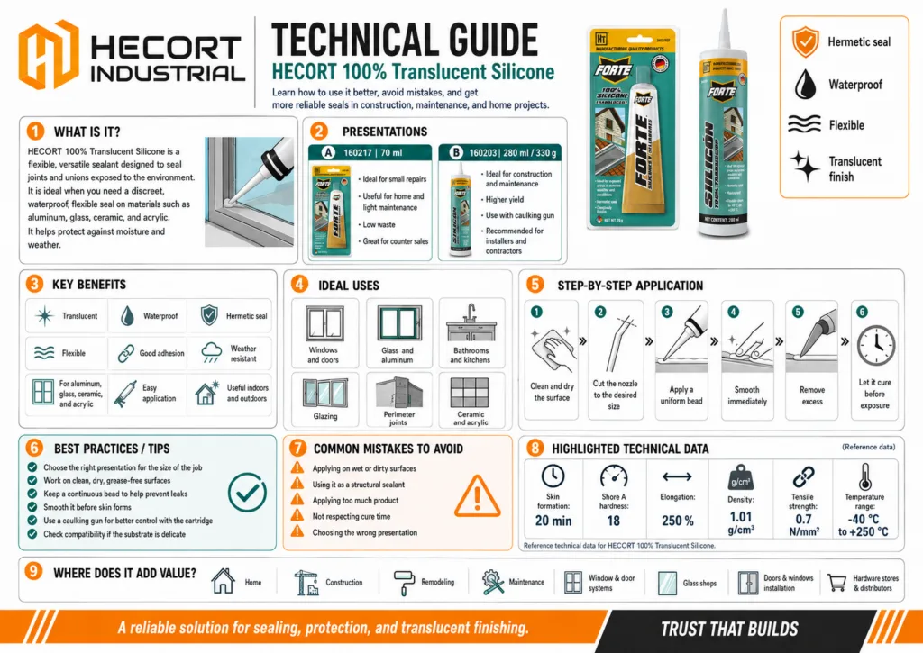 HECORT 100� Translucent Silicone Application Guide