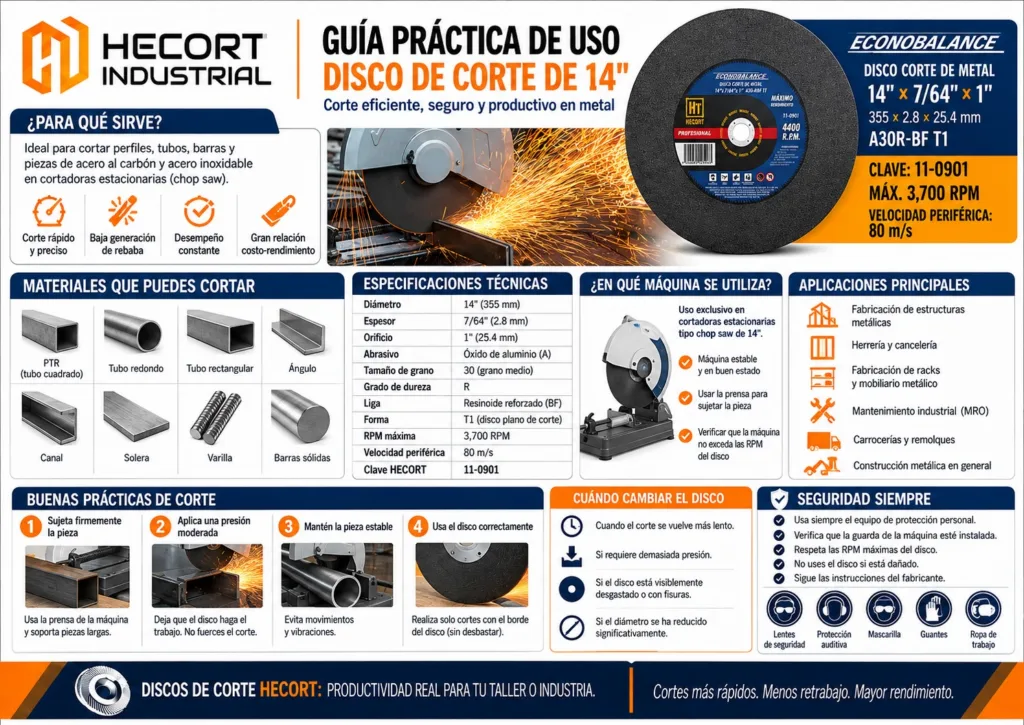 Guia Disco de Corte 14 pulgadas A30R-BFT1 110901